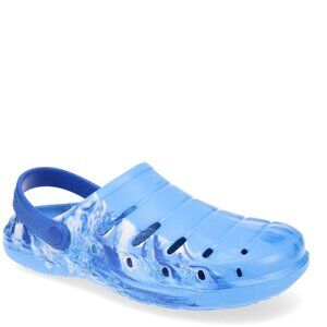 Rugged Shark Clogs MEN'S SIZE 9 Blue Swirl Sandals Waterproof Floatable NEW
